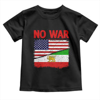 Free Iran Toddler T Shirt No War Peace American Iran Unity