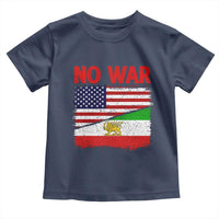 Free Iran Toddler T Shirt No War Peace American Iran Unity