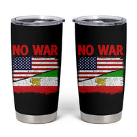 Free Iran Tumbler Cup No War Peace American Iran Unity