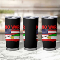 Free Iran Tumbler Cup No War Peace American Iran Unity