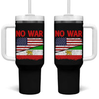 Free Iran Tumbler With Handle No War Peace American Iran Unity