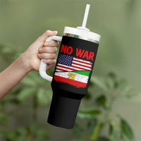 Free Iran Tumbler With Handle No War Peace American Iran Unity