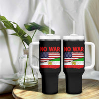 Free Iran Tumbler With Handle No War Peace American Iran Unity