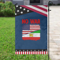 Free Iran Garden Flag No War Peace American Iran Unity