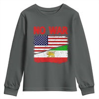 Free Iran Youth Sweatshirt No War Peace American Iran Unity