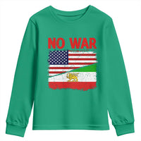 Free Iran Youth Sweatshirt No War Peace American Iran Unity