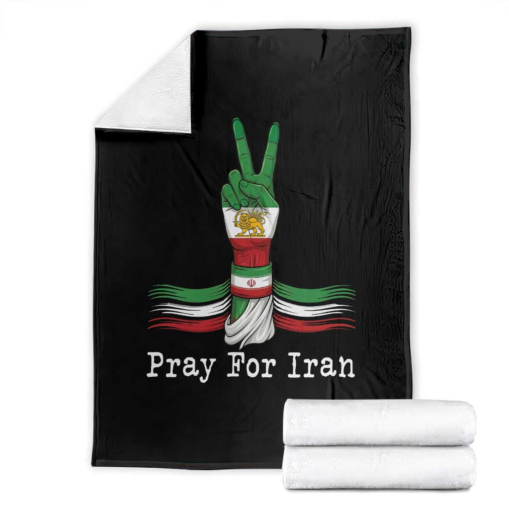 Free Iran Support Throw Blanket Pray For Iran