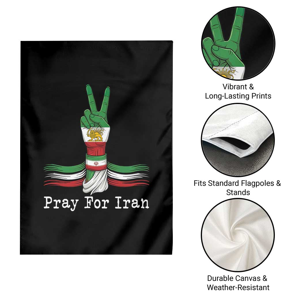 Free Iran Support Garden Flag Pray For Iran