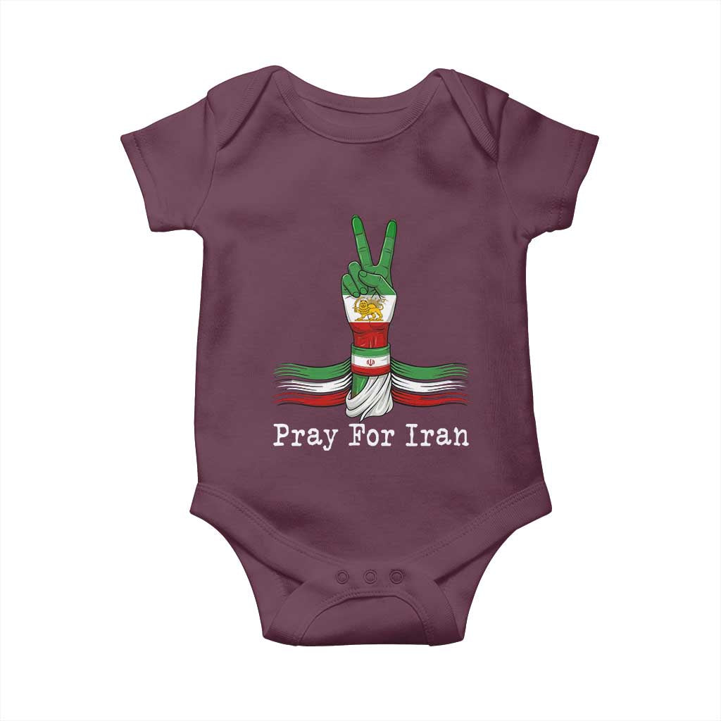Free Iran Support Baby Onesie Pray For Iran