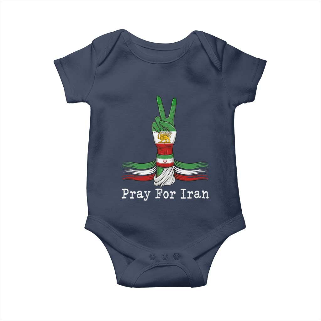 Free Iran Support Baby Onesie Pray For Iran