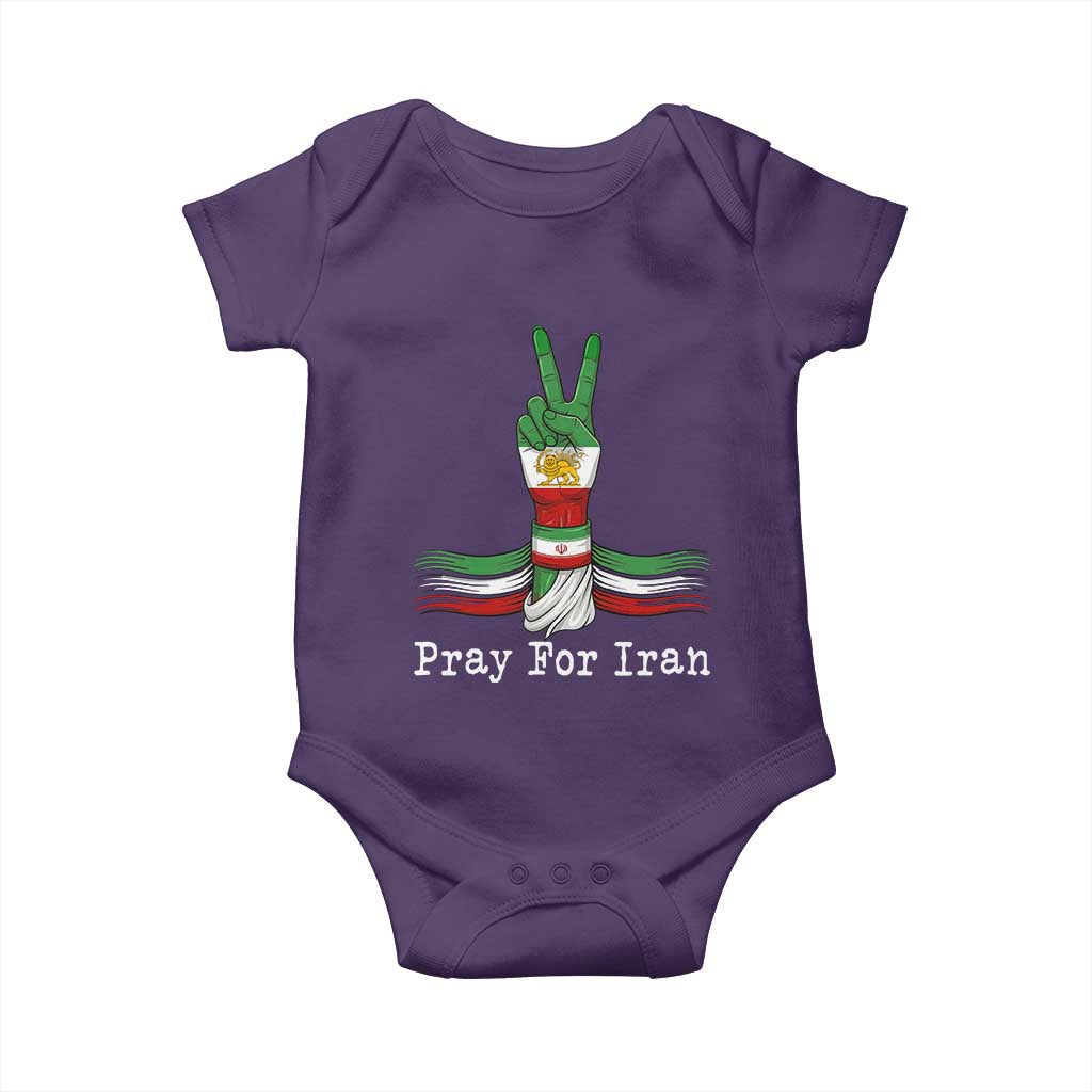 Free Iran Support Baby Onesie Pray For Iran