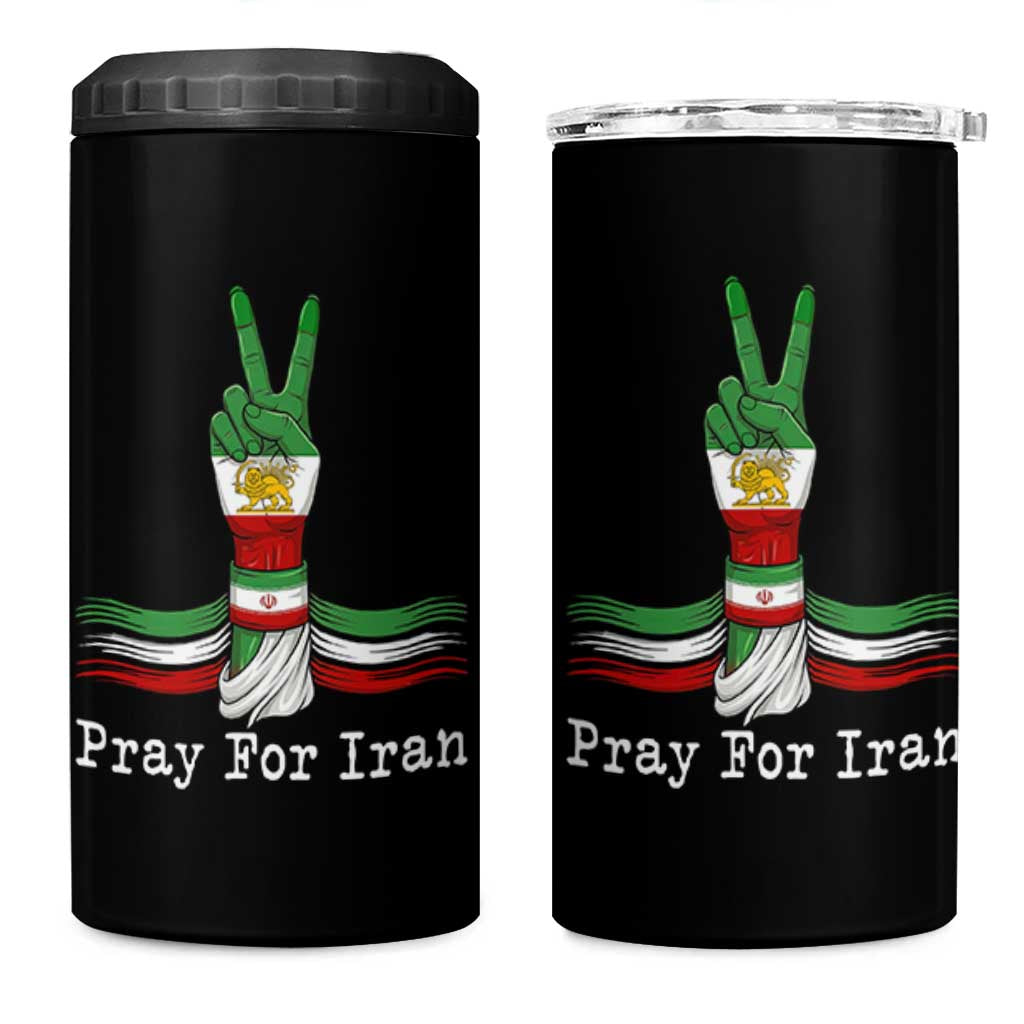 Free Iran Support 4 in 1 Can Cooler Tumbler Pray For Iran