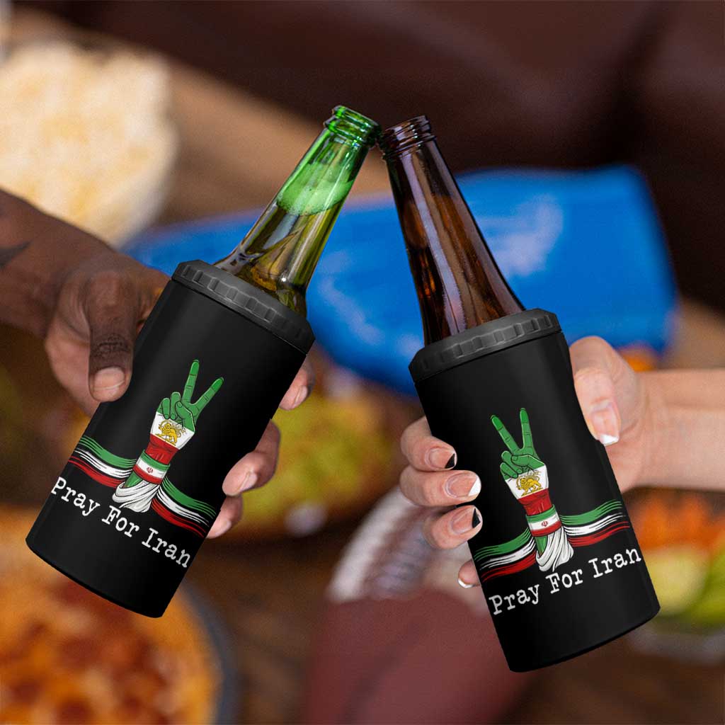 Free Iran Support 4 in 1 Can Cooler Tumbler Pray For Iran