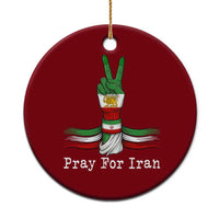 Free Iran Support Ceramic Ornament Pray For Iran