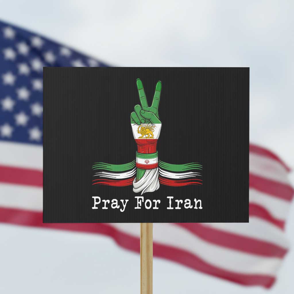 Free Iran Support Protest Sign Pray For Iran