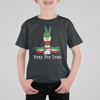 Free Iran Support T Shirt For Kid Pray For Iran