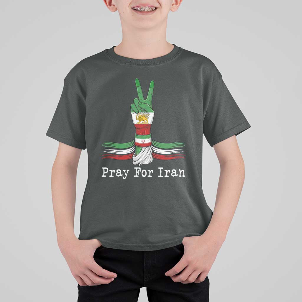Free Iran Support T Shirt For Kid Pray For Iran
