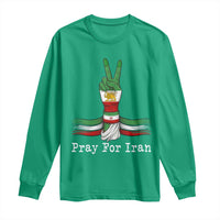Free Iran Support Long Sleeve Shirt Pray For Iran