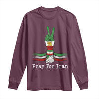 Free Iran Support Long Sleeve Shirt Pray For Iran