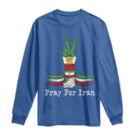Free Iran Support Long Sleeve Shirt Pray For Iran