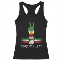 Free Iran Support Racerback Tank Top Pray For Iran