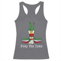 Free Iran Support Racerback Tank Top Pray For Iran