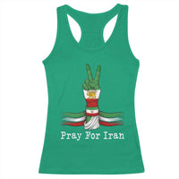 Free Iran Support Racerback Tank Top Pray For Iran
