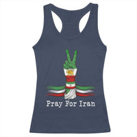 Free Iran Support Racerback Tank Top Pray For Iran