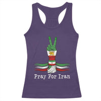 Free Iran Support Racerback Tank Top Pray For Iran