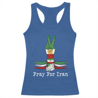 Free Iran Support Racerback Tank Top Pray For Iran