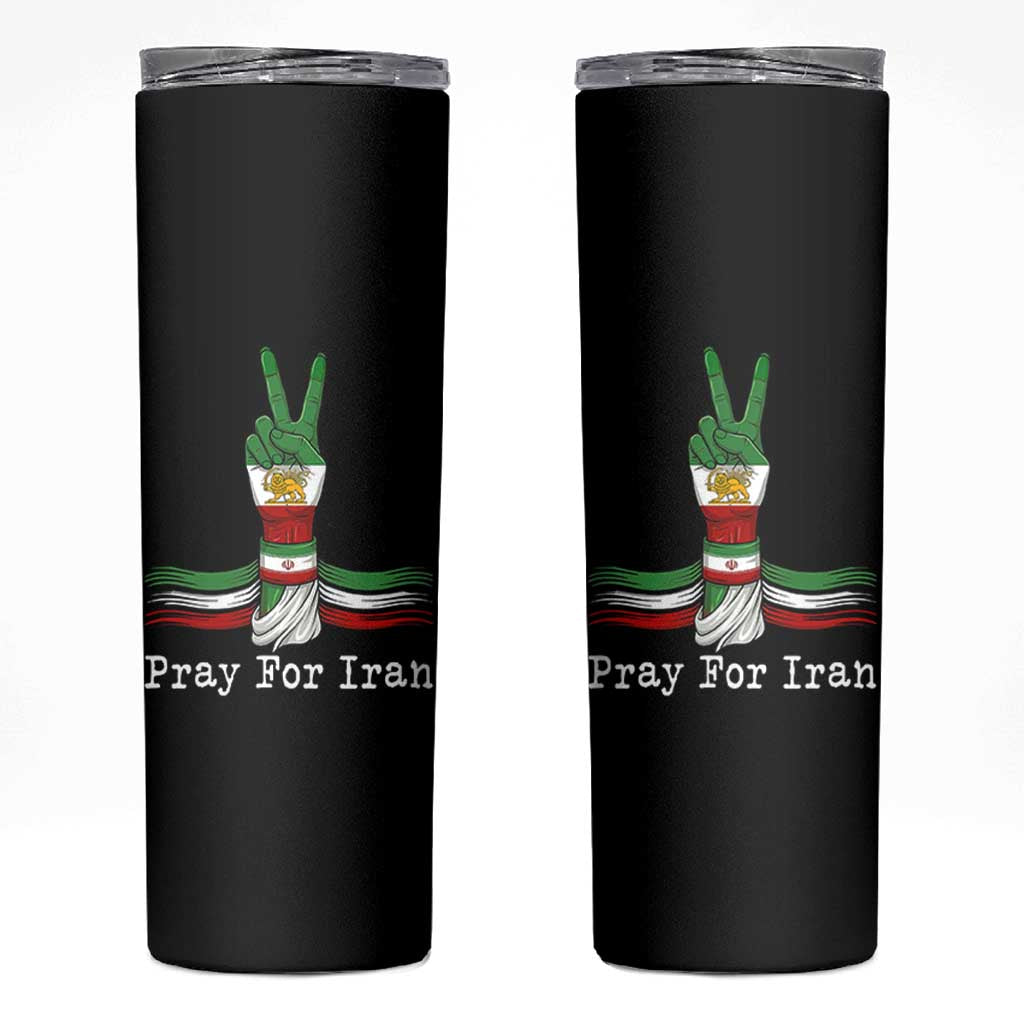 Free Iran Support Skinny Tumbler Pray For Iran