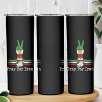 Free Iran Support Skinny Tumbler Pray For Iran