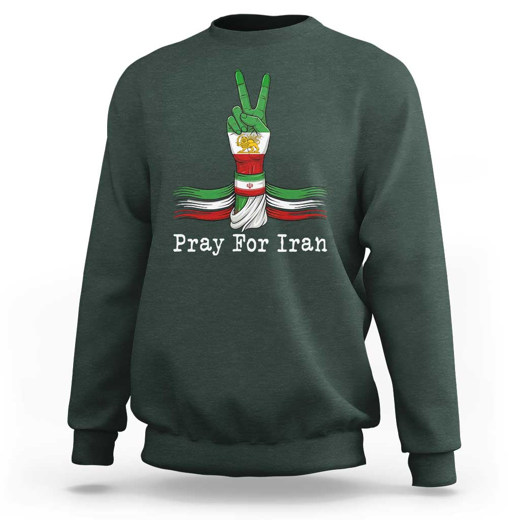 Free Iran Support Sweatshirt Pray For Iran