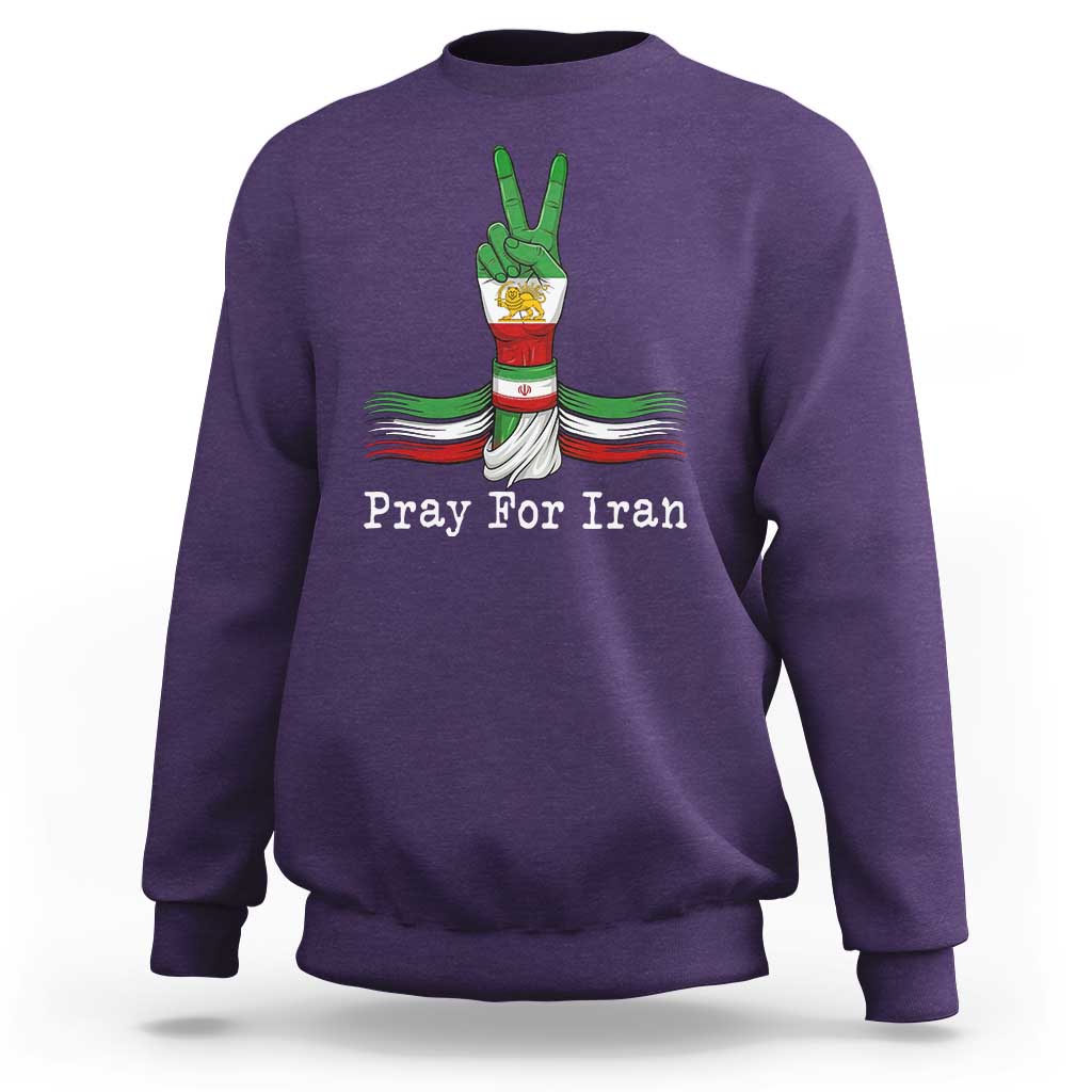 Free Iran Support Sweatshirt Pray For Iran