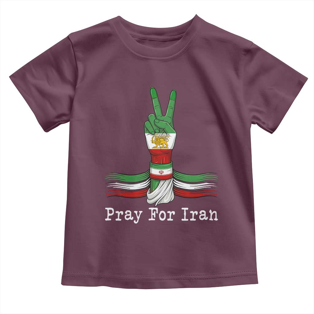 Free Iran Support Toddler T Shirt Pray For Iran