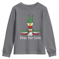 Free Iran Support Youth Sweatshirt Pray For Iran