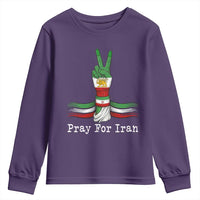 Free Iran Support Youth Sweatshirt Pray For Iran