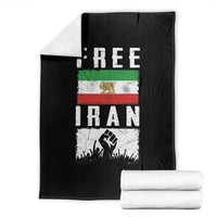 Free Iran Throw Blanket Support Iranian Freedom