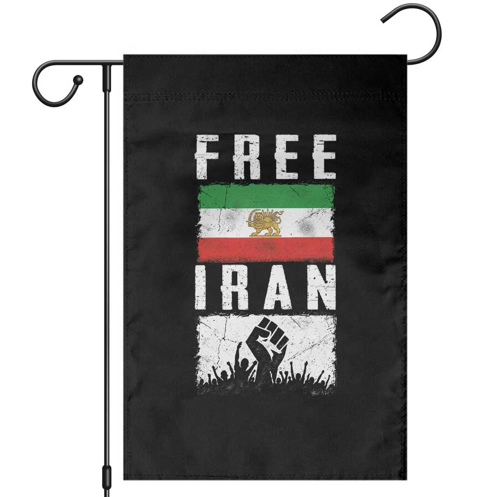 Free Iran Garden Flag Support Iranian Freedom