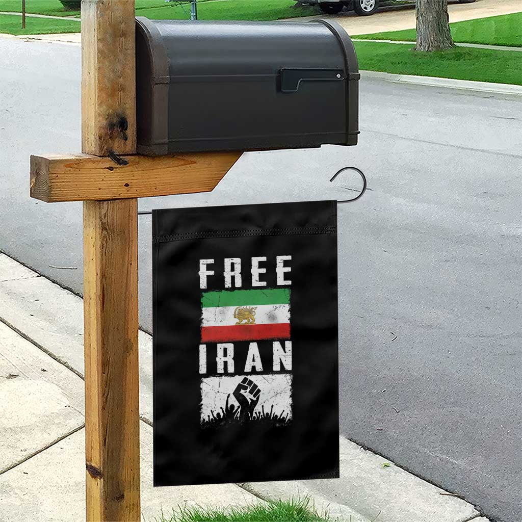 Free Iran Garden Flag Support Iranian Freedom