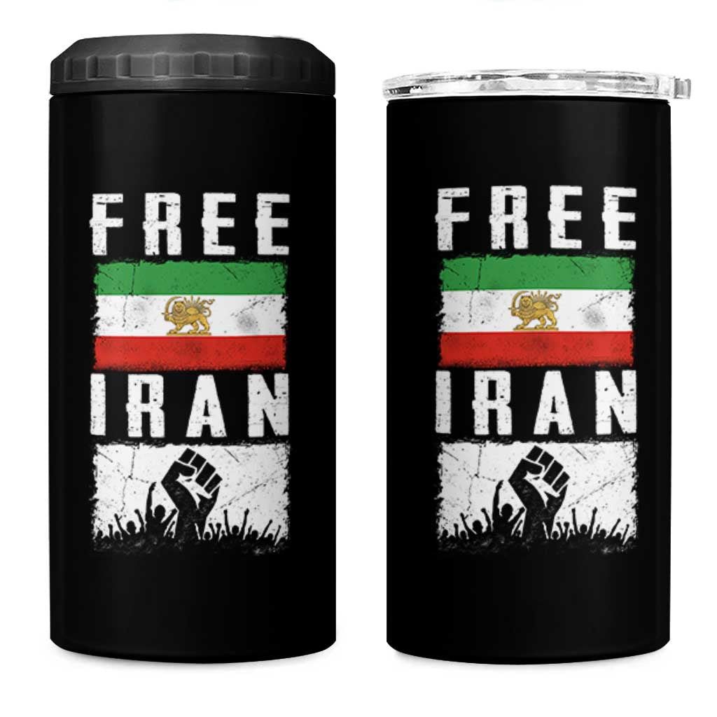 Free Iran 4 in 1 Can Cooler Tumbler Support Iranian Freedom