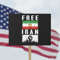 Free Iran Protest Sign Support Iranian Freedom