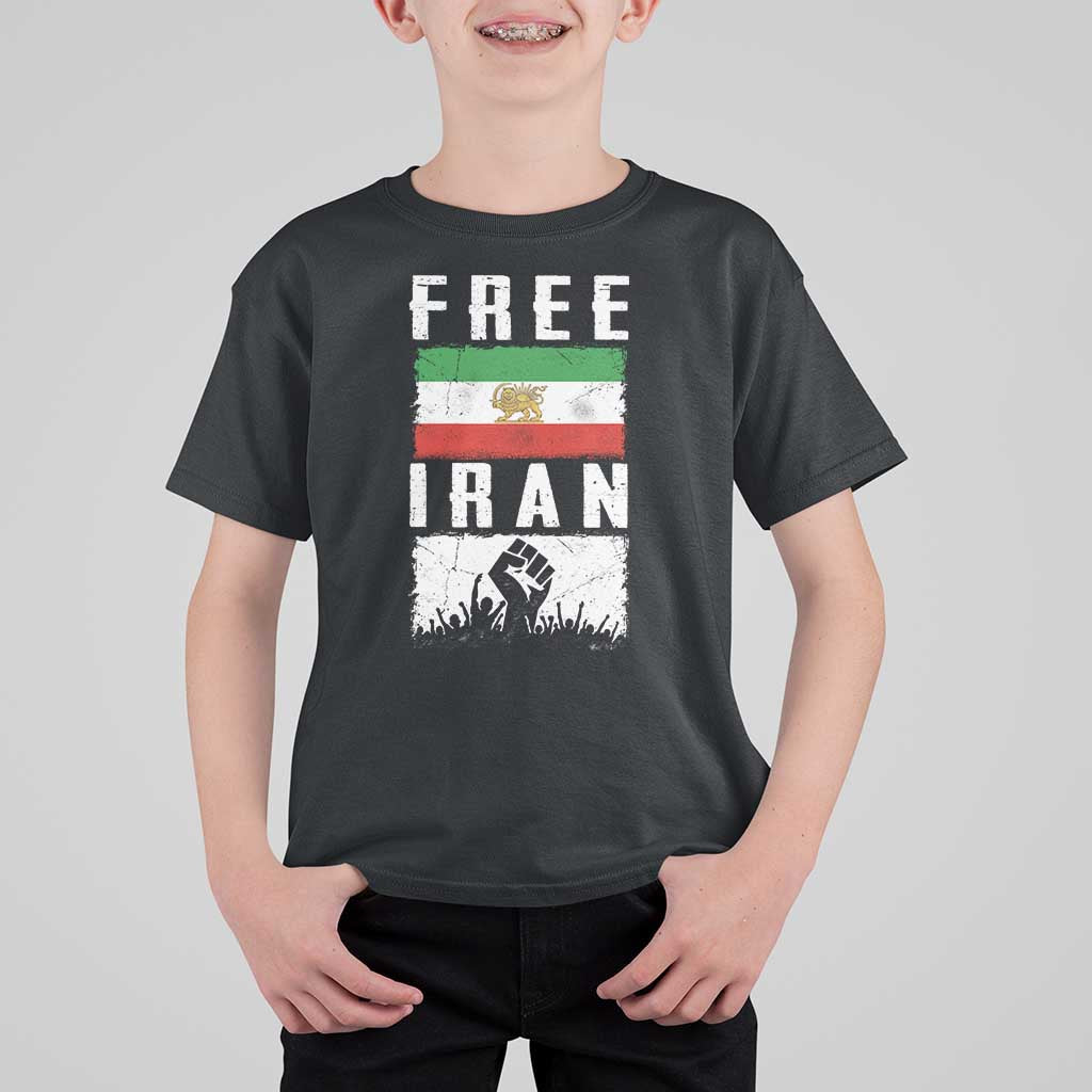 Free Iran T Shirt For Kid Support Iranian Freedom
