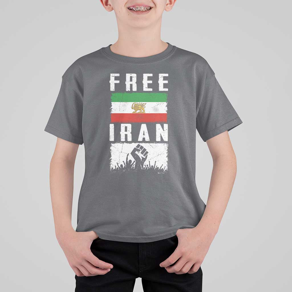 Free Iran T Shirt For Kid Support Iranian Freedom