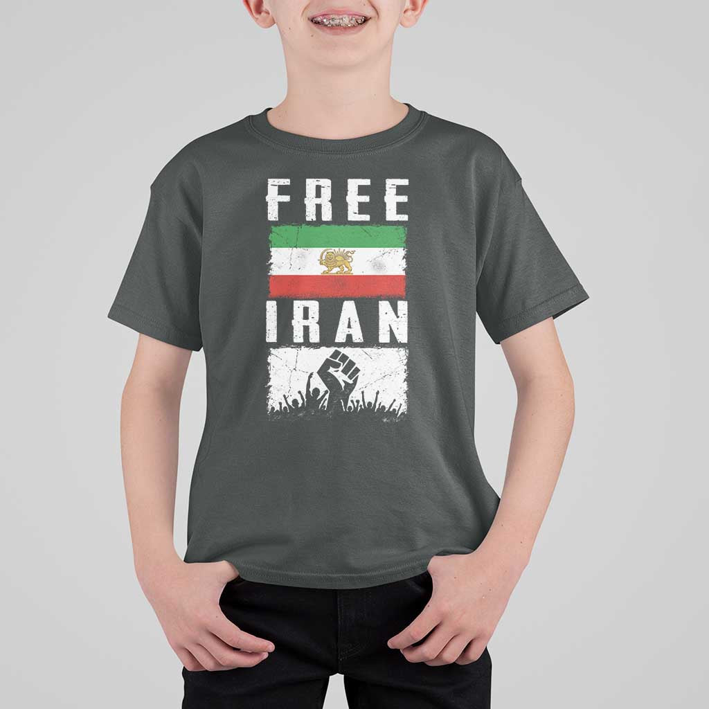 Free Iran T Shirt For Kid Support Iranian Freedom