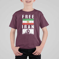 Free Iran T Shirt For Kid Support Iranian Freedom