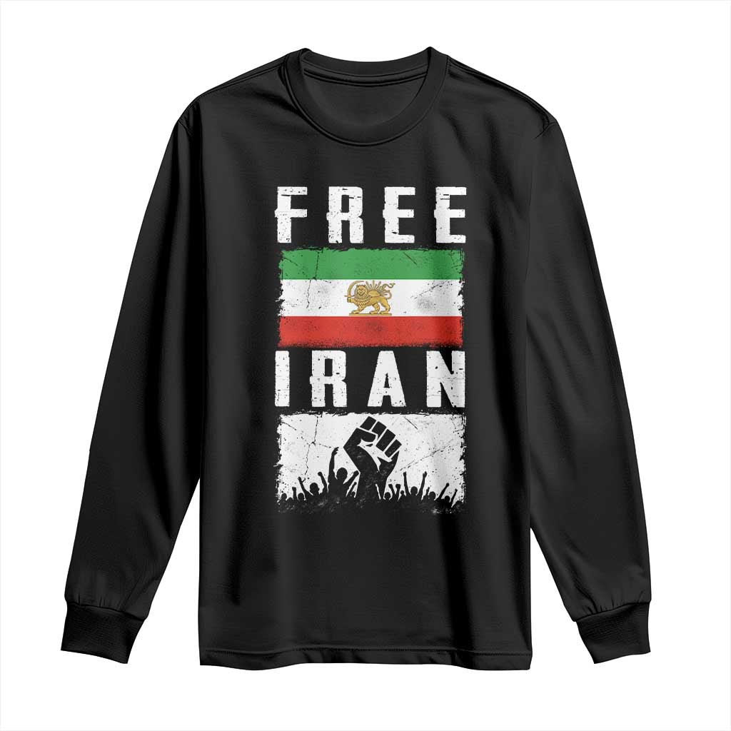 Free Iran Long Sleeve Shirt Support Iranian Freedom