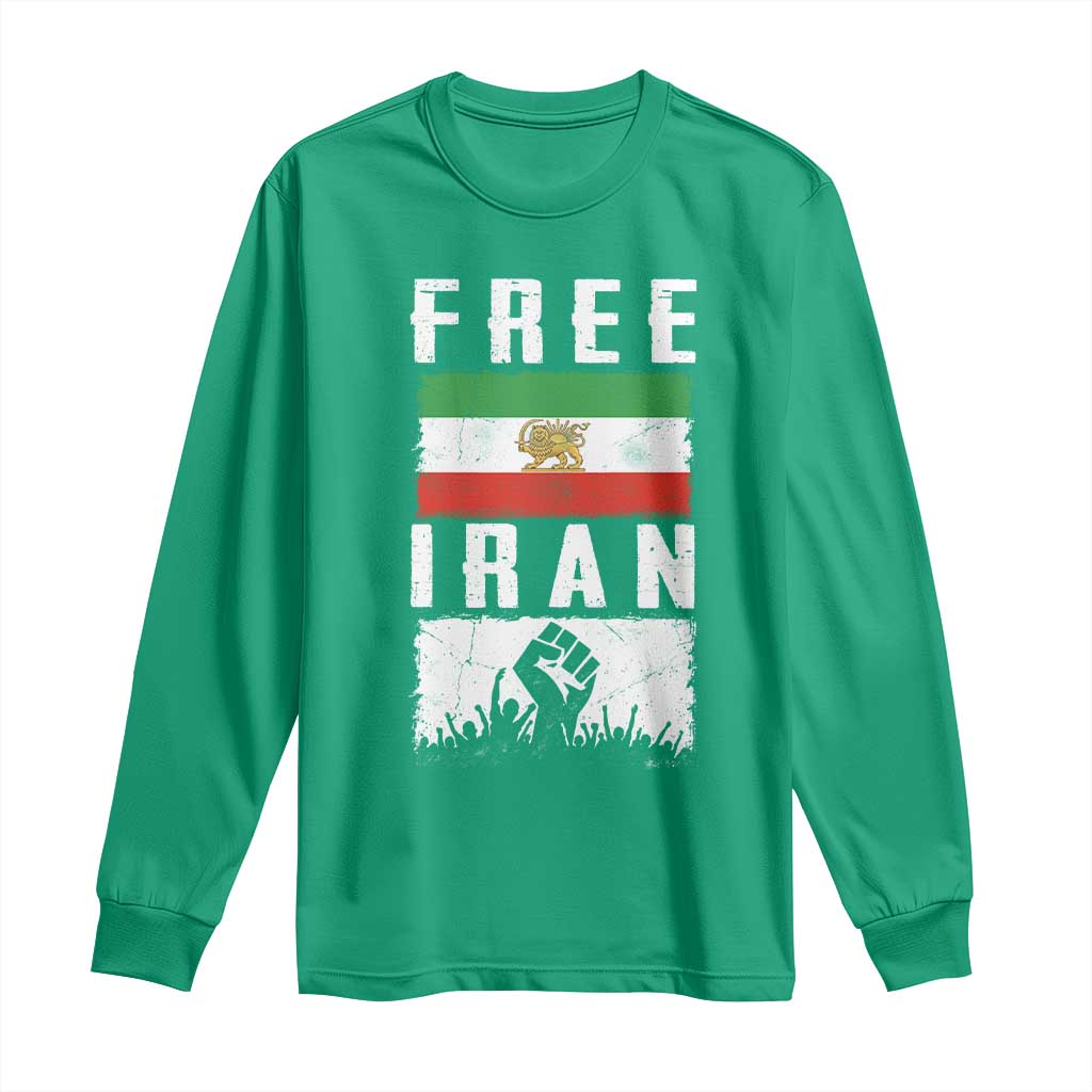 Free Iran Long Sleeve Shirt Support Iranian Freedom