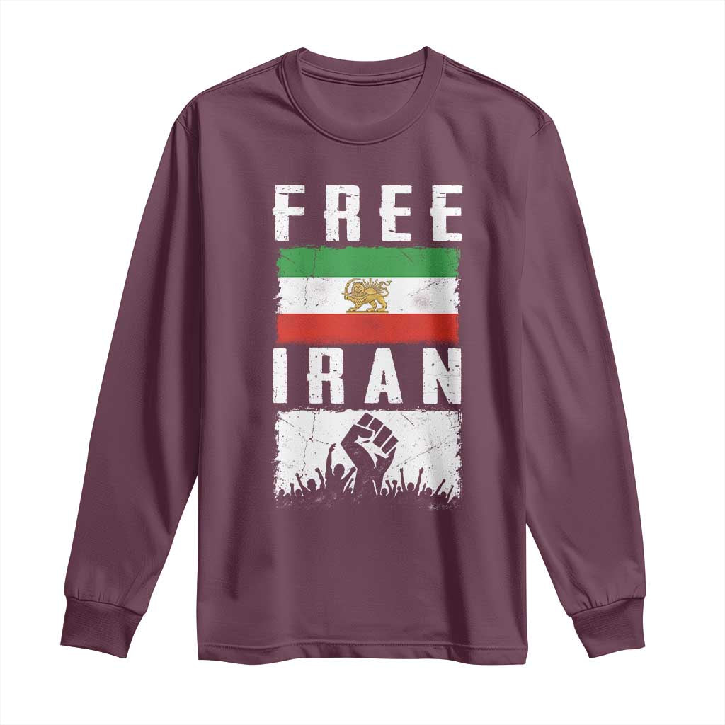 Free Iran Long Sleeve Shirt Support Iranian Freedom