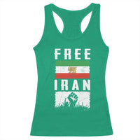 Free Iran Racerback Tank Top Support Iranian Freedom